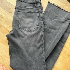 Madewell Gray Jeans kick out full length